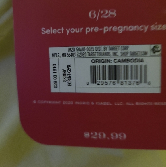 Side Panel Skinny Maternity Jeans - Isabel Maternity Ecru Cream - Picture 2 of 7